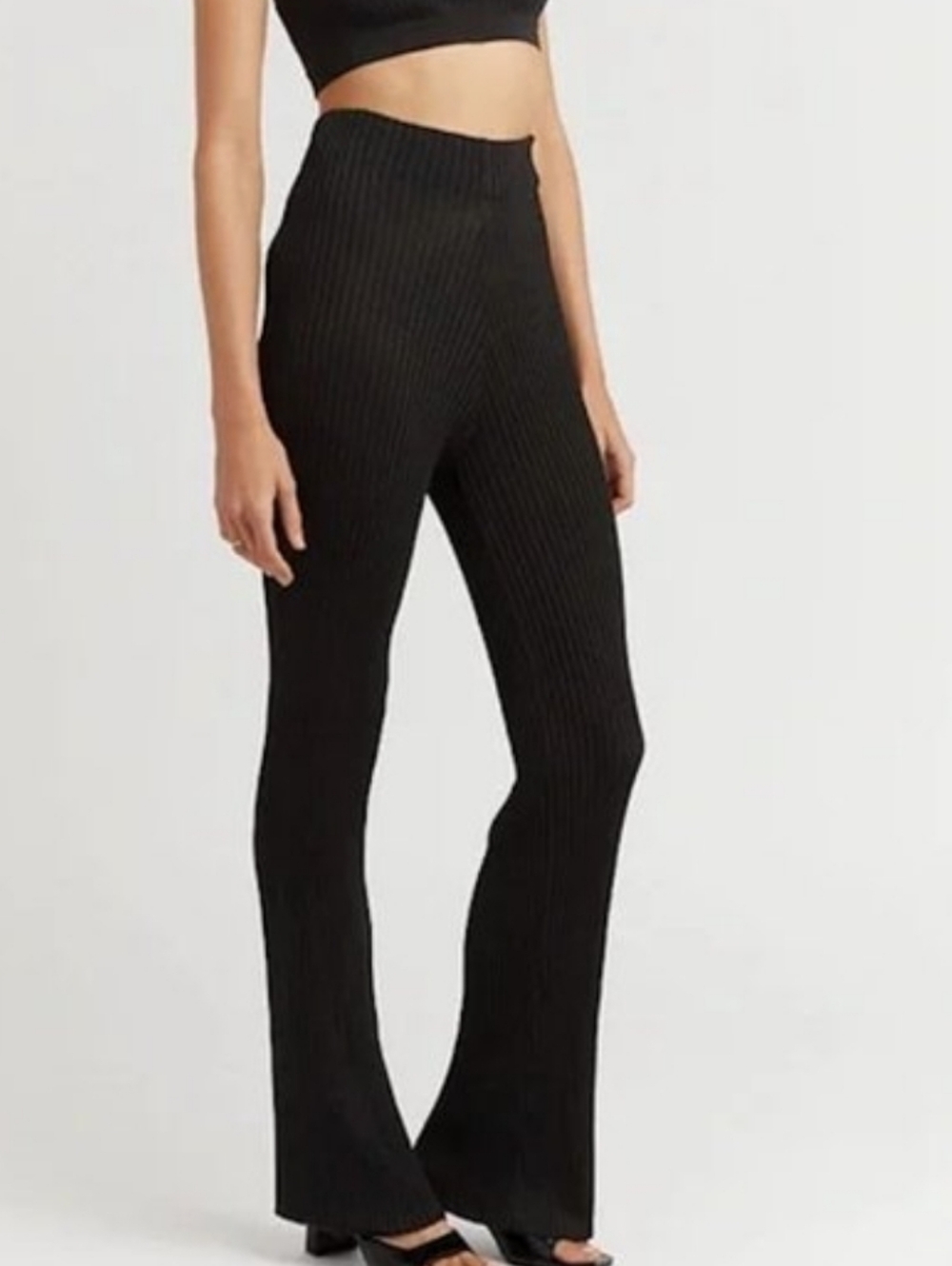 DISSH Pleated Black Semi Sheer Cover Up Pants Size XS NWOT
